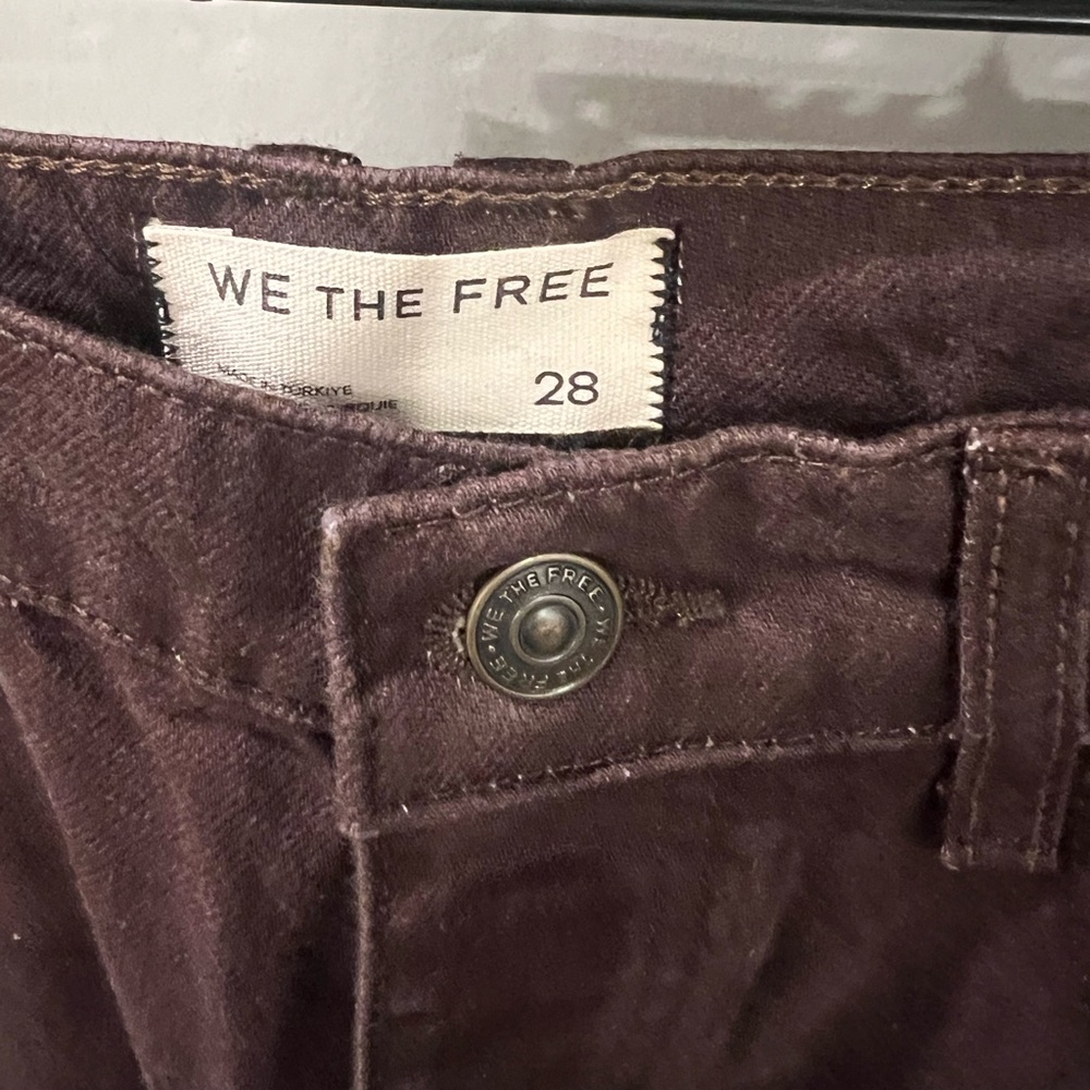 We The Free Good Luck Printed Barrel Jeans, 25 NWT - Picture 5 of 6